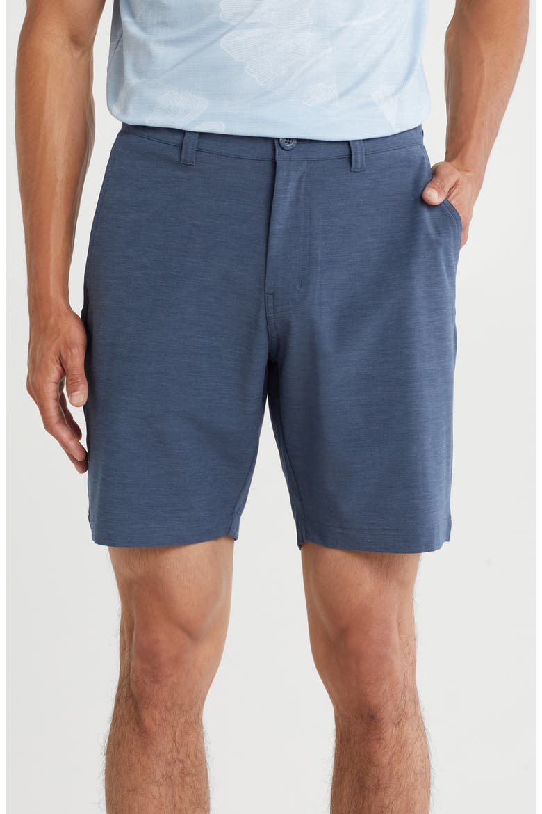 Tech Stretch Chino Shorts, Main, color, HEATHER TOTAL ECLIPS