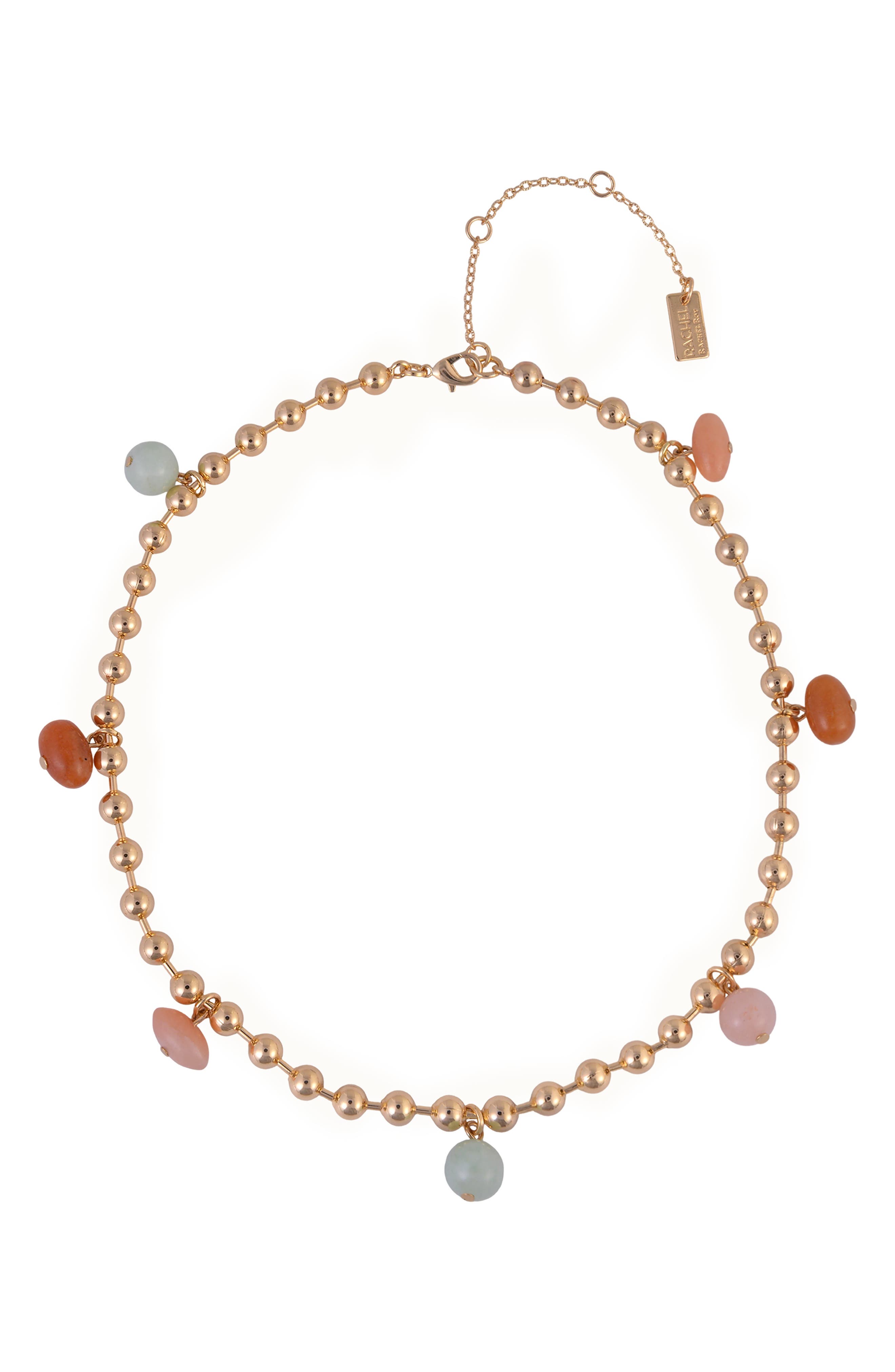 Rachel Roy Aventurine Shaker Chain Necklace