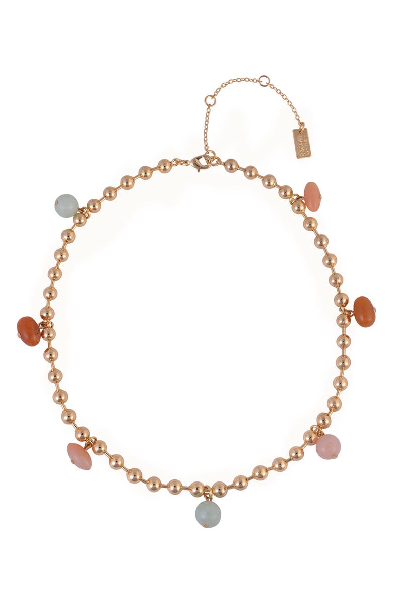 Rachel Roy Aventurine Shaker Chain Necklace, Main, color, 
