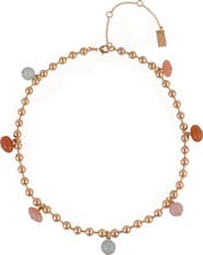 Rachel Roy Aventurine Shaker Chain Necklace