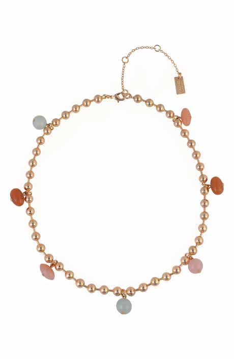 Rachel Roy Aventurine Shaker Chain Necklace
