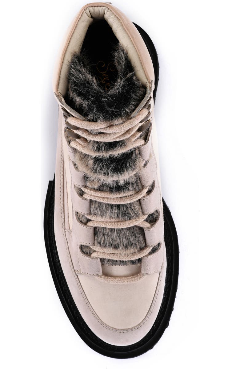 Seychelles From the Start Faux Fur Trimmed Boot, Alternate, color,