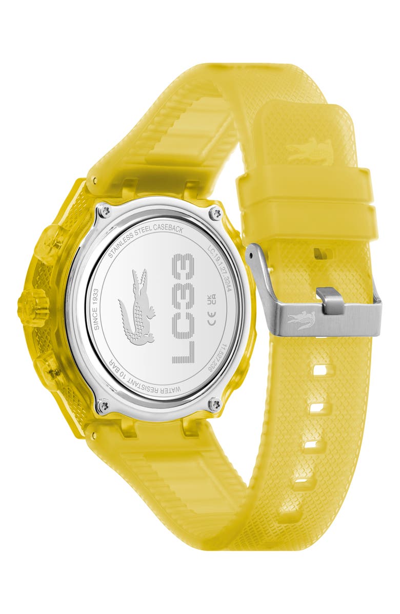 Lacoste LC33 Silicone Strap Watch, 44mm, Alternate, color, 