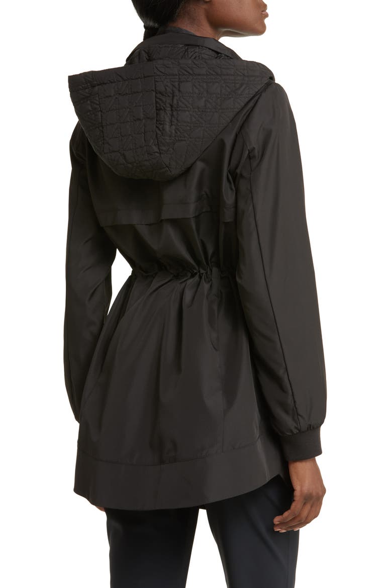Water Resistant Rain Jacket, Alternate, color, BLACK