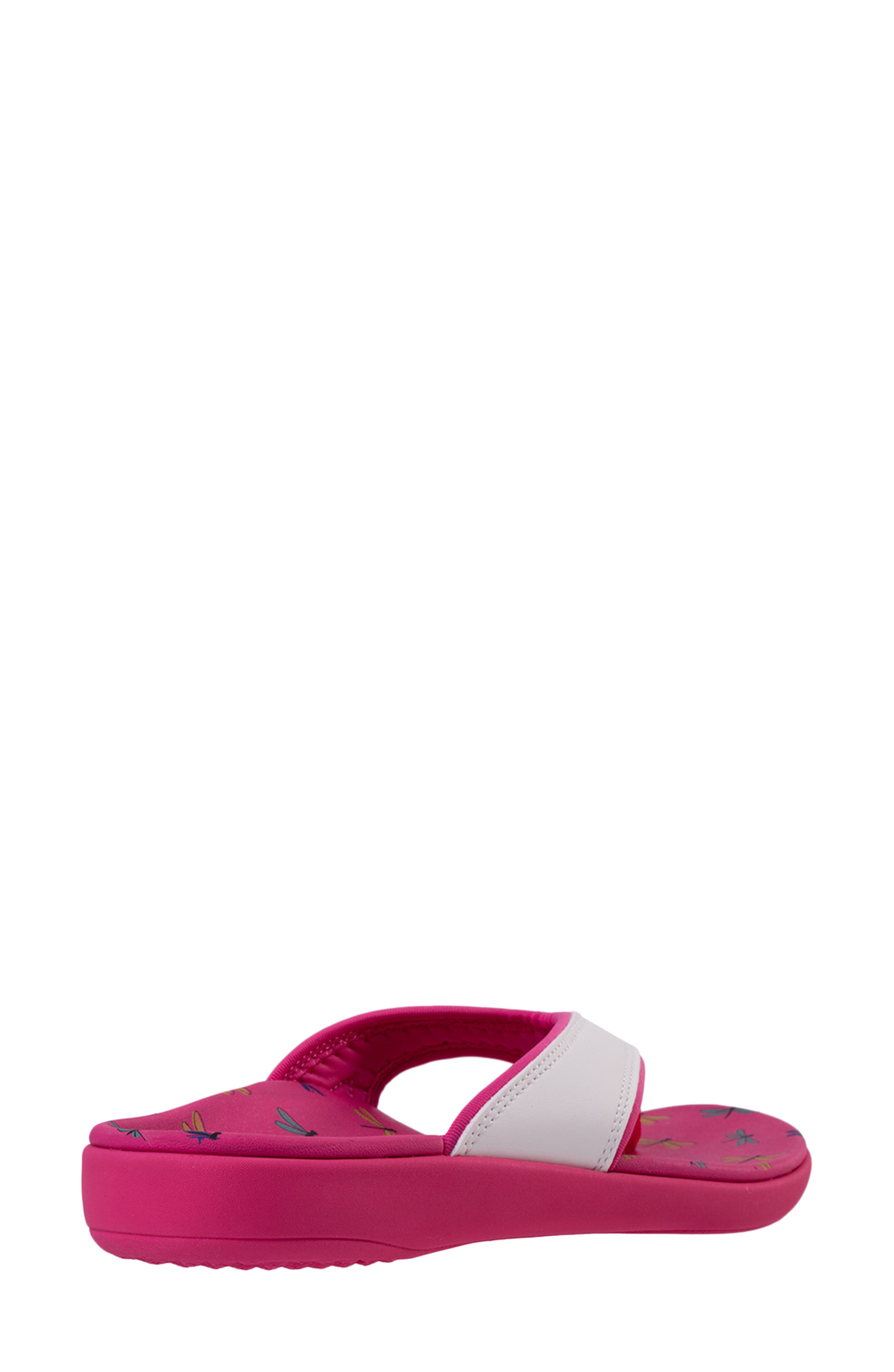 Yumi Critters Flip Flop, Alternate, color, DRAGONFLIES