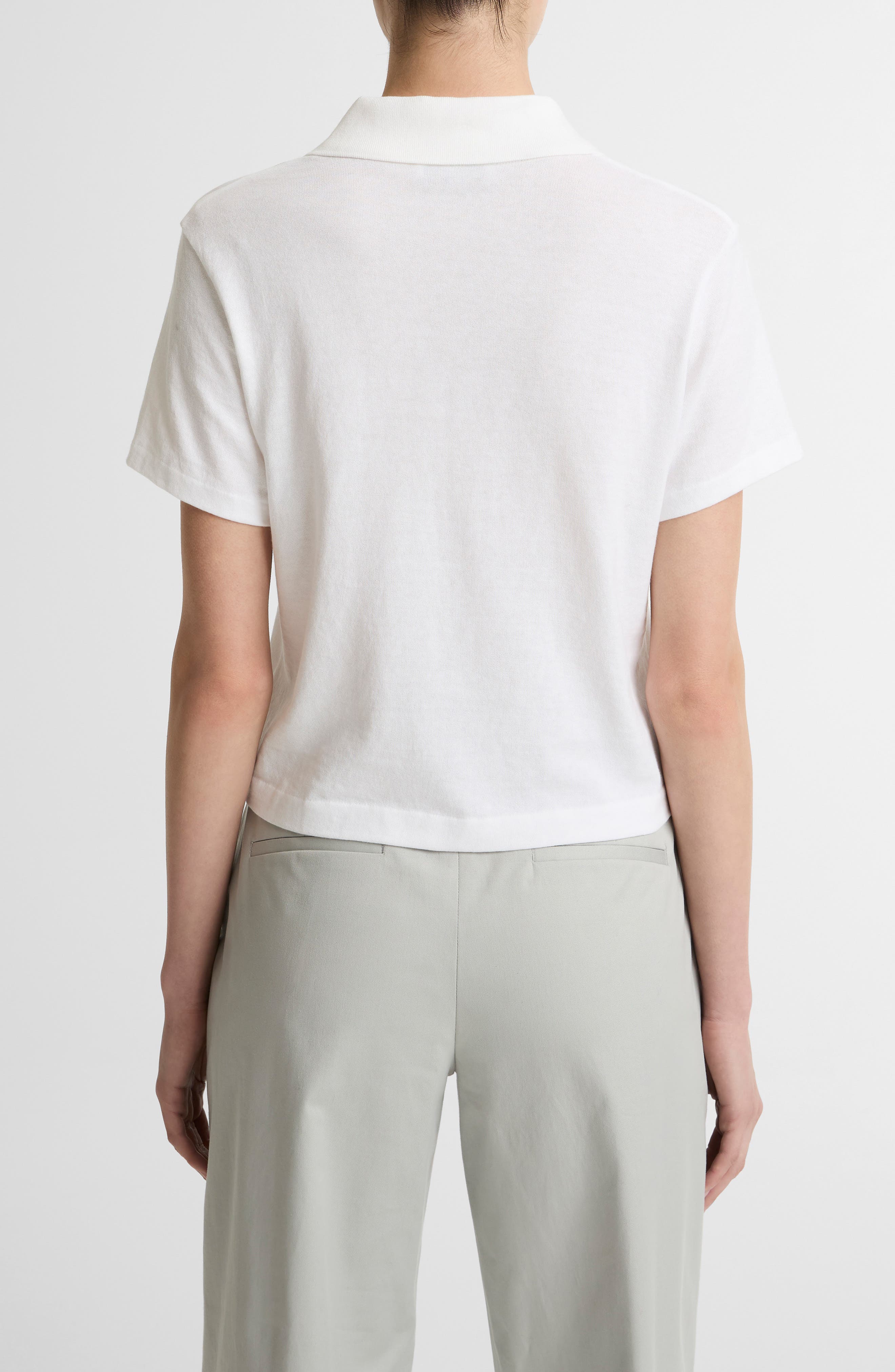 Pocket Crop Cotton Polo - image 2