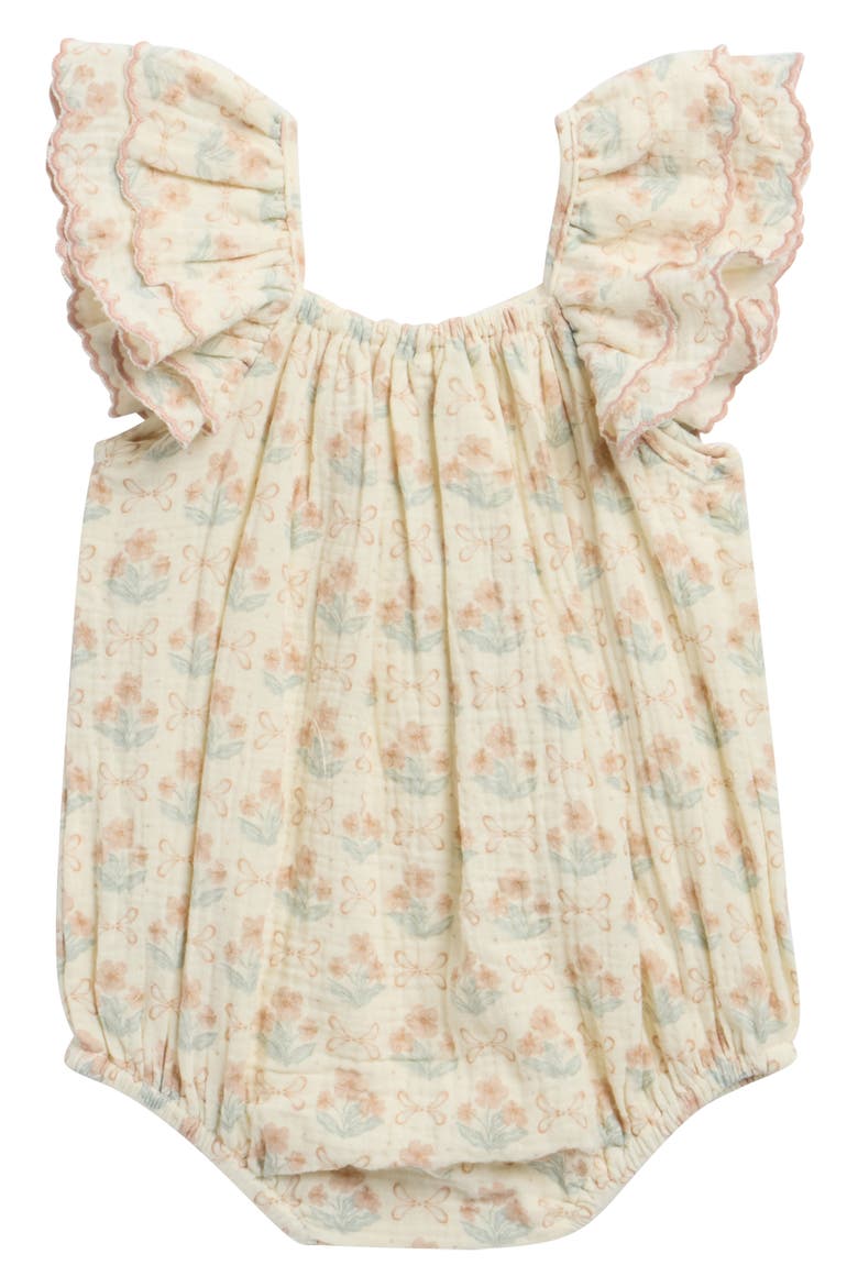 Roxy Blossom Cotton Bodysuit, Alternate, color, IVORY