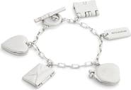 COACH Heart & Book Charm Bracelet