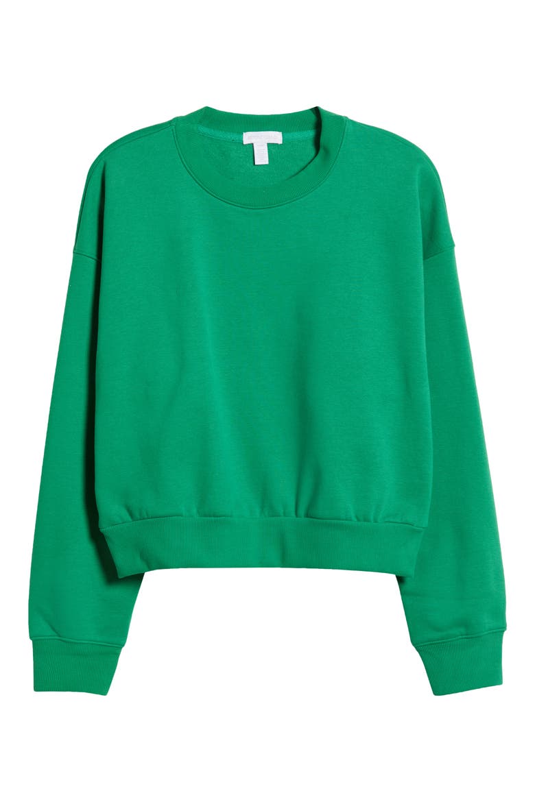 On the Go Crewneck Sweatshirt, Alternate, color, HOME COURT GREEN