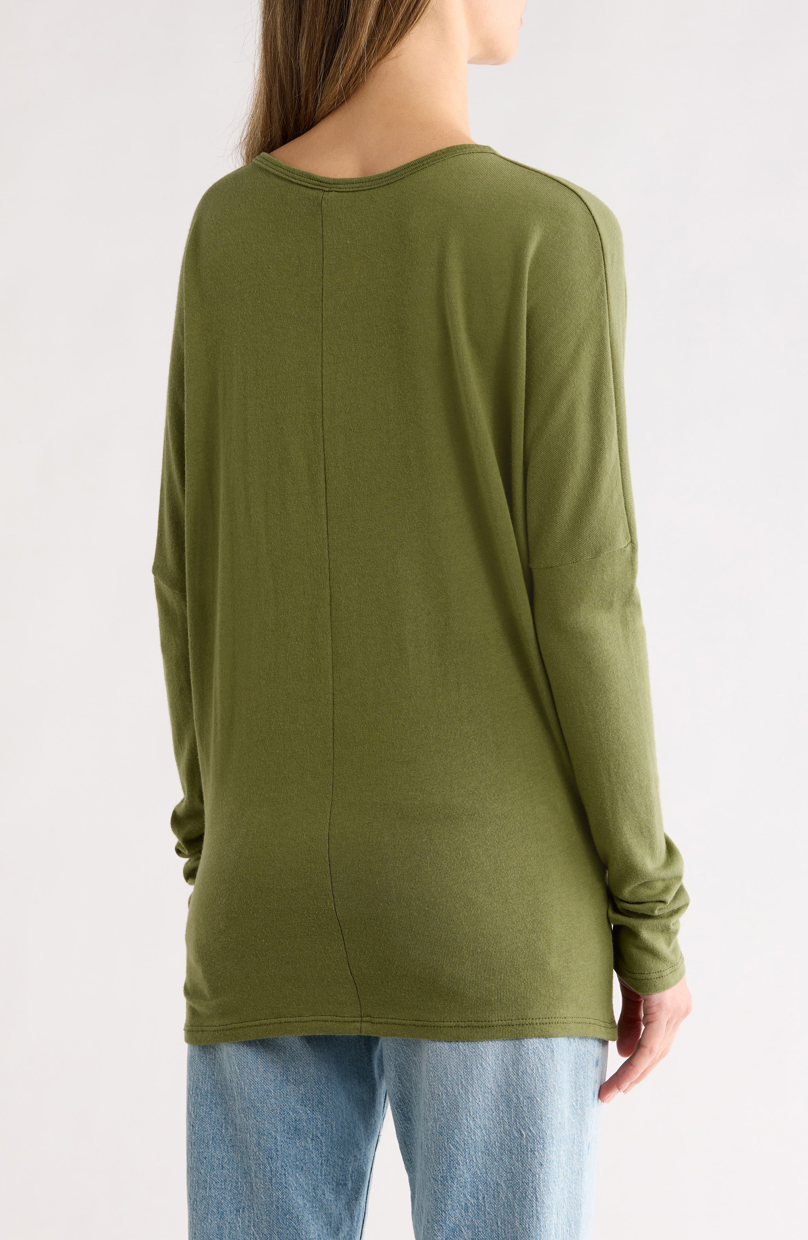 V-Neck Dolman Sleeve Sweater - image 4