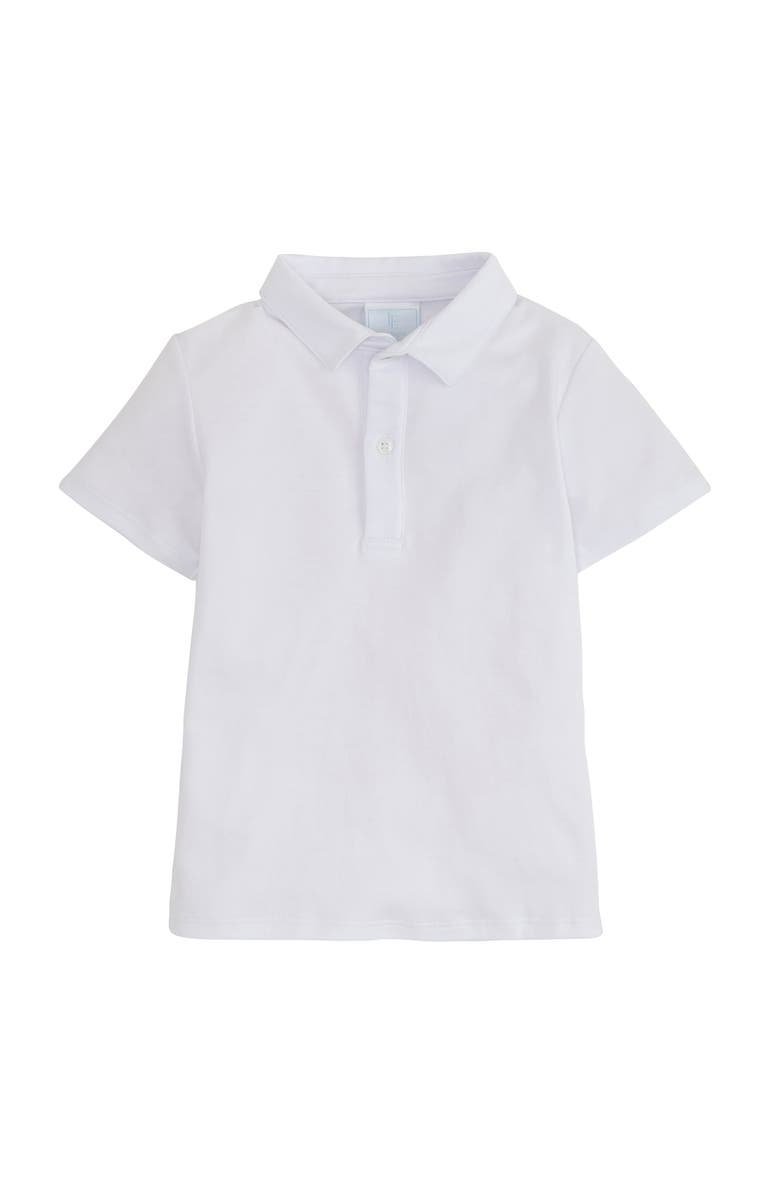 Little English Kids' Short Sleeve Polo, Main, color, White