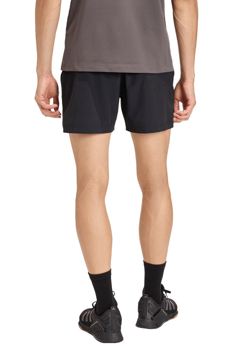 D4T Essentials Shorts, Alternate, color, BLACK