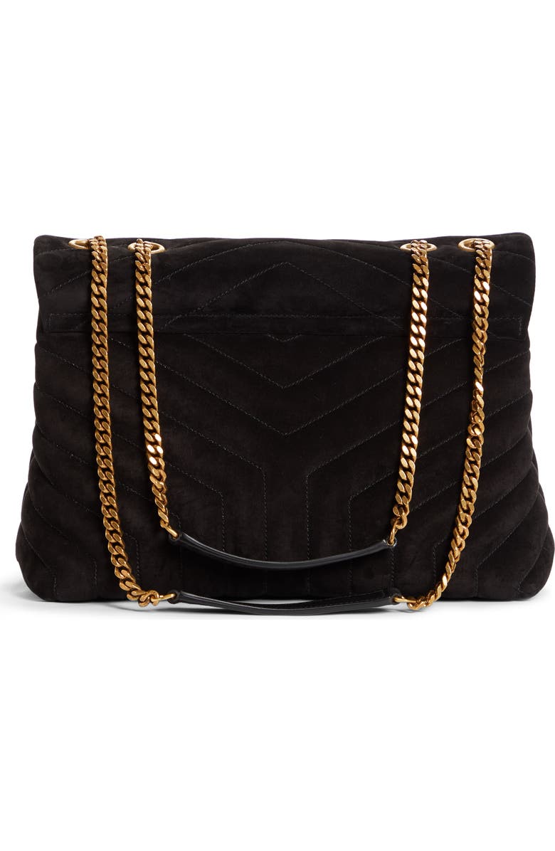 Saint Laurent Medium Lou Matelassé Suede Shoulder Bag, Alternate, color,