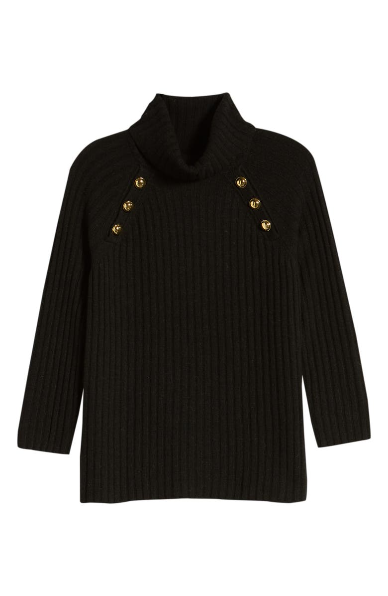 Halogen<sup>®</sup> x Atlantic-Pacific Button Detail Turtleneck Sweater, Alternate, color, 