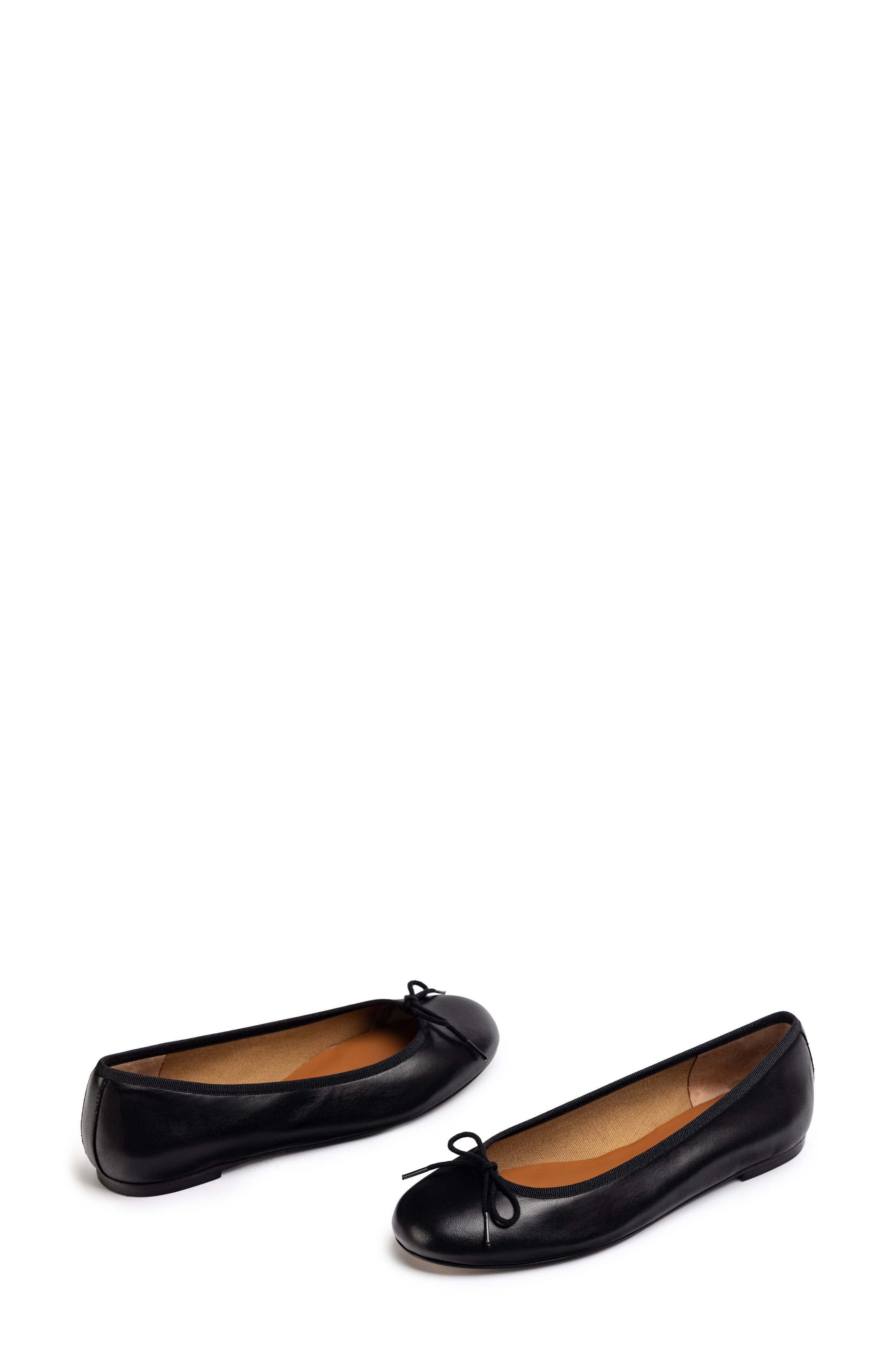 Jon Josef Barcelona Ballet Flat, Alternate, color, Black Leather