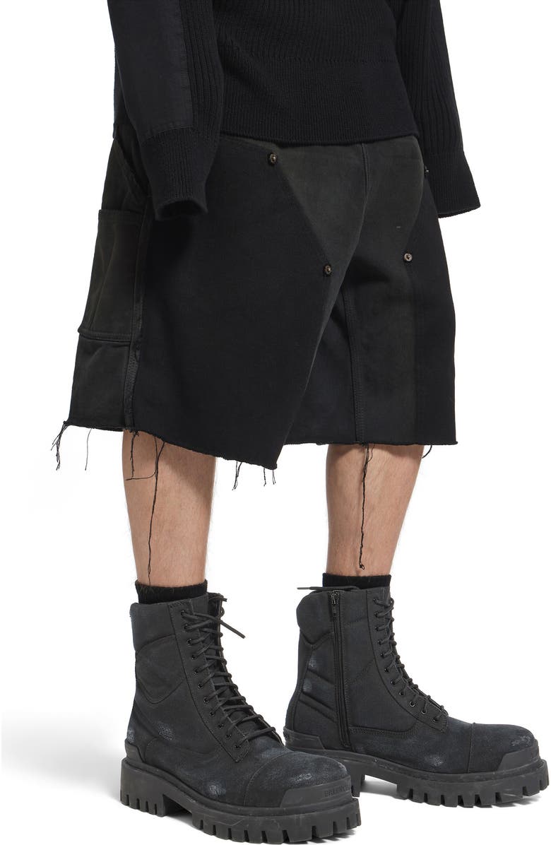 Balenciaga Combat Strike Boot, Alternate, color, Black