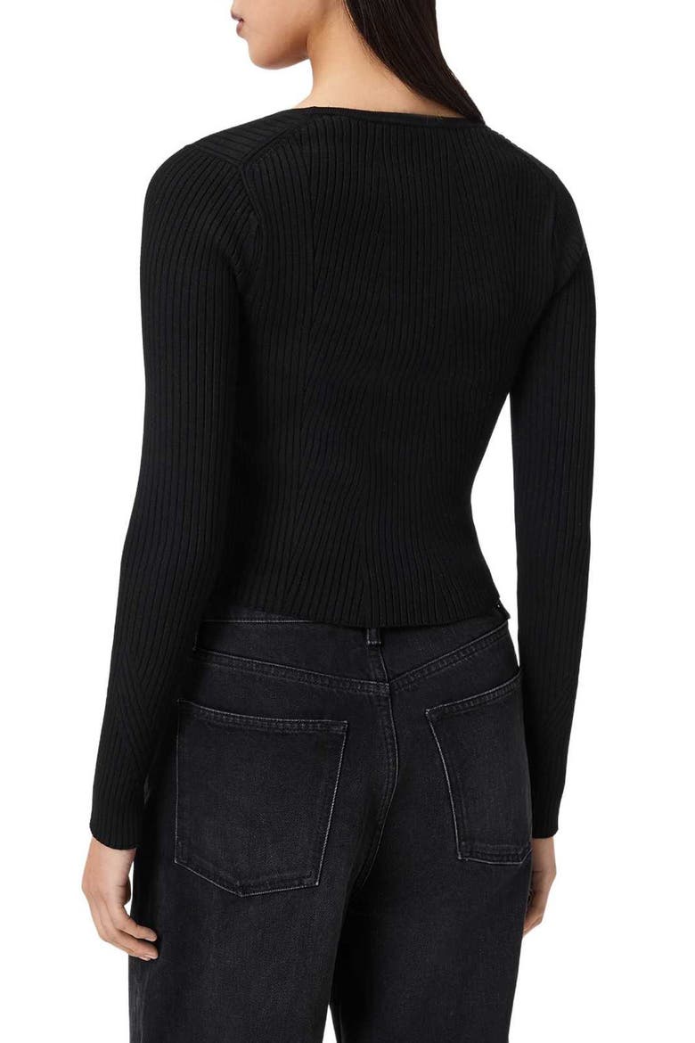 Cruz Hera Rib Sweater, Alternate, color, BLACK