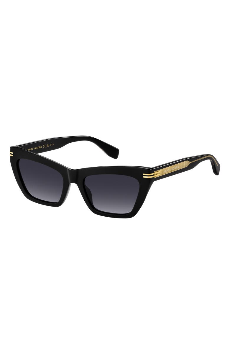 Marc Jacobs 54mm Gradient Rectangular Sunglasses, Alternate, color, 