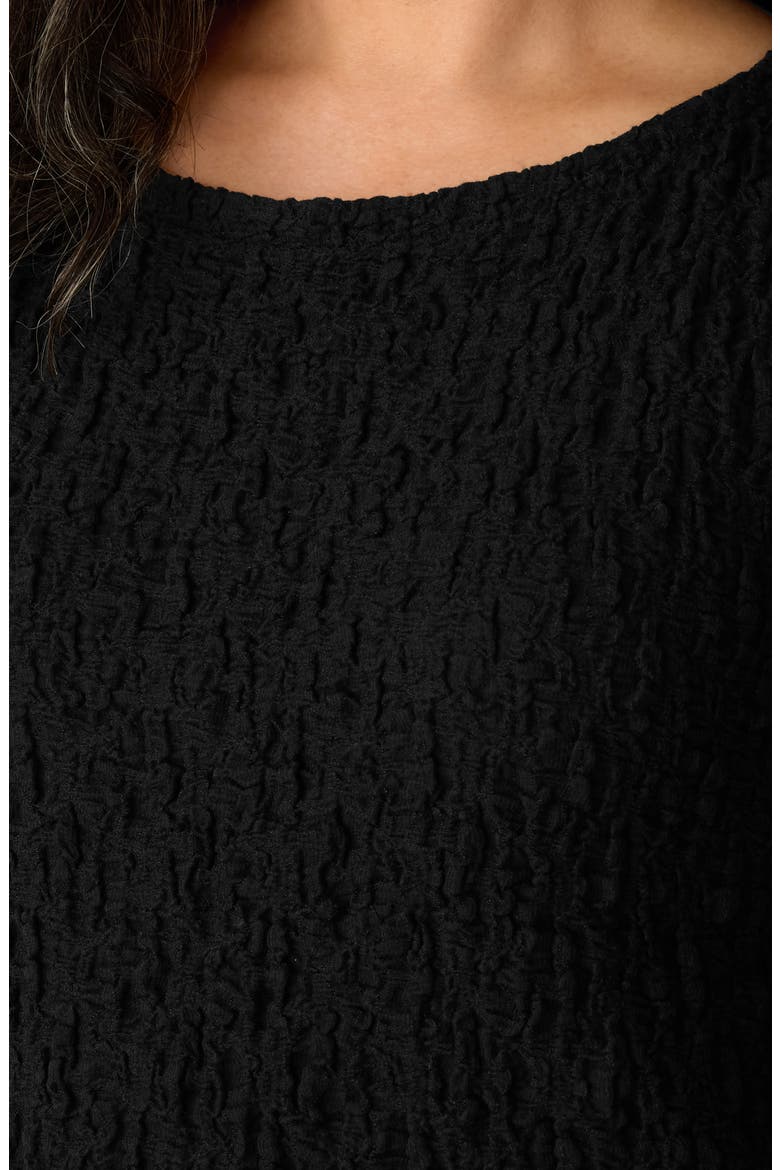 Bateau Neck Knit Dress, Alternate, color, BLACK
