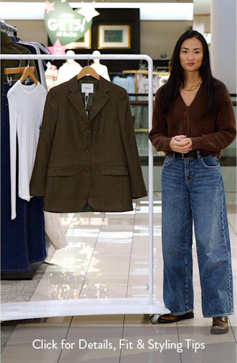 Oversize Houndstooth Blazer, sales video thumbnail