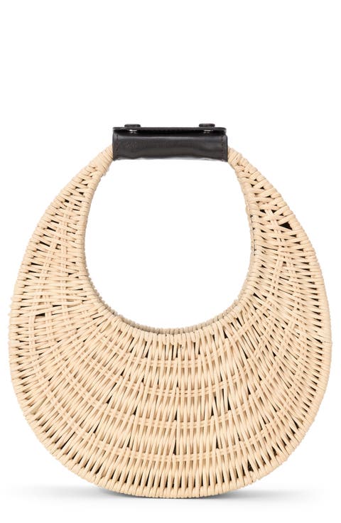 Good Night Moon Wicker Top Handle Bag