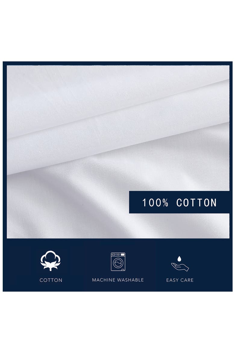 200 Thread Count Cotton Sheet Set, Alternate, color, DECK WHITE