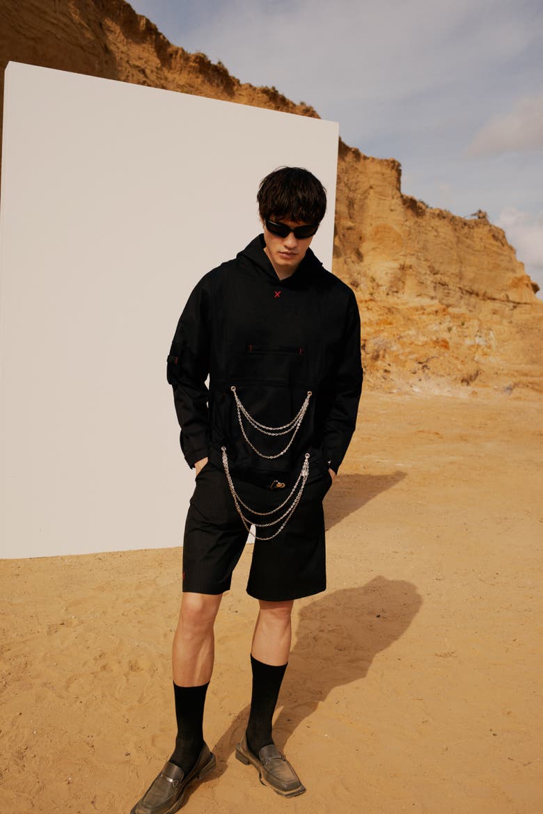 Free Heaven Chain Hoodie, Alternate, color, Black