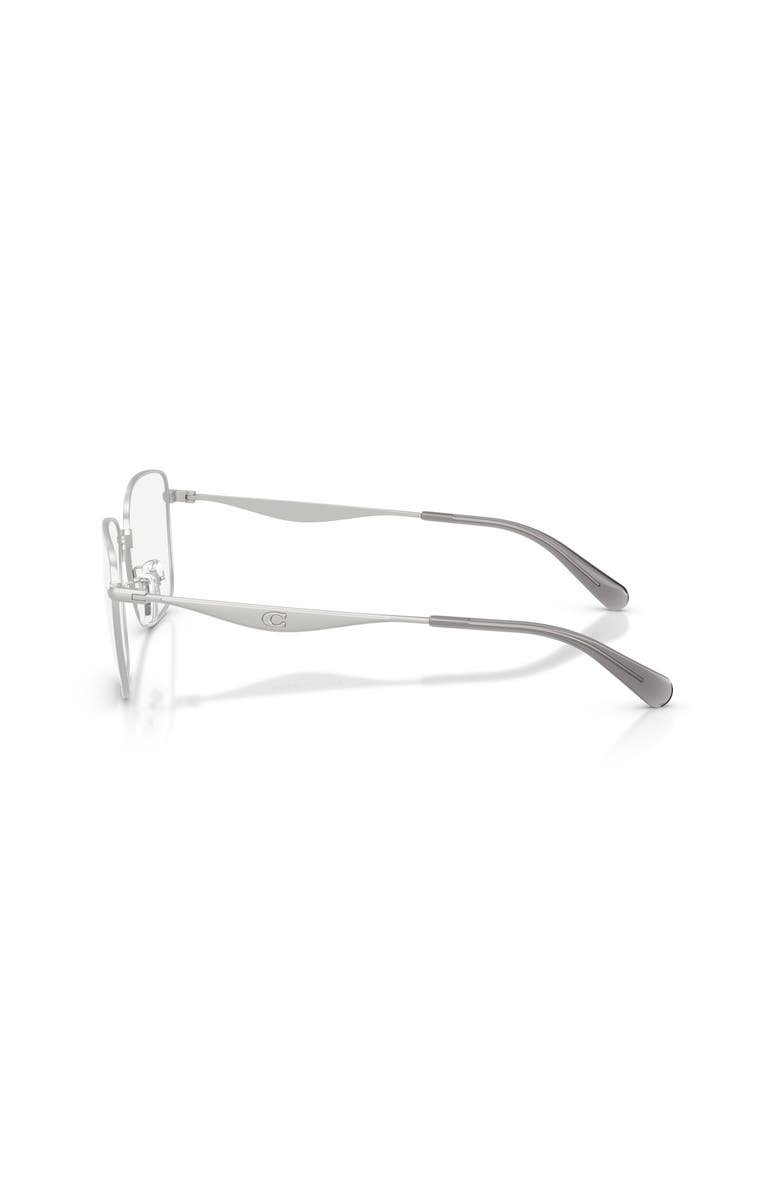 COACH 58mm Square optical glasses, Alternate, color, Silver