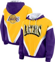 WEAR by Erin Andrews Women's WEAR by Erin Andrews Gold/Purple Los Angeles Lakers Color-Block Full-Zip Windbreaker