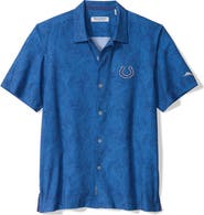 Tommy Bahama Men's Tommy Bahama Royal Indianapolis Colts Saltwater Fronds Short Sleeve Button-Up Shirt