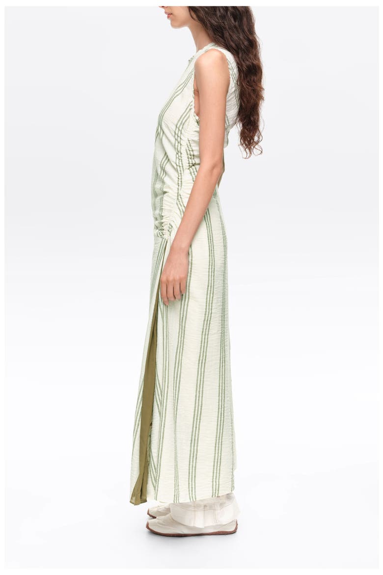 Sleeveless Fitted Midi Dress, Alternate, color, GREEN