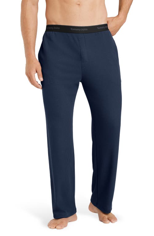 Tommy John Waffle Knit Lounge Pants In Blue