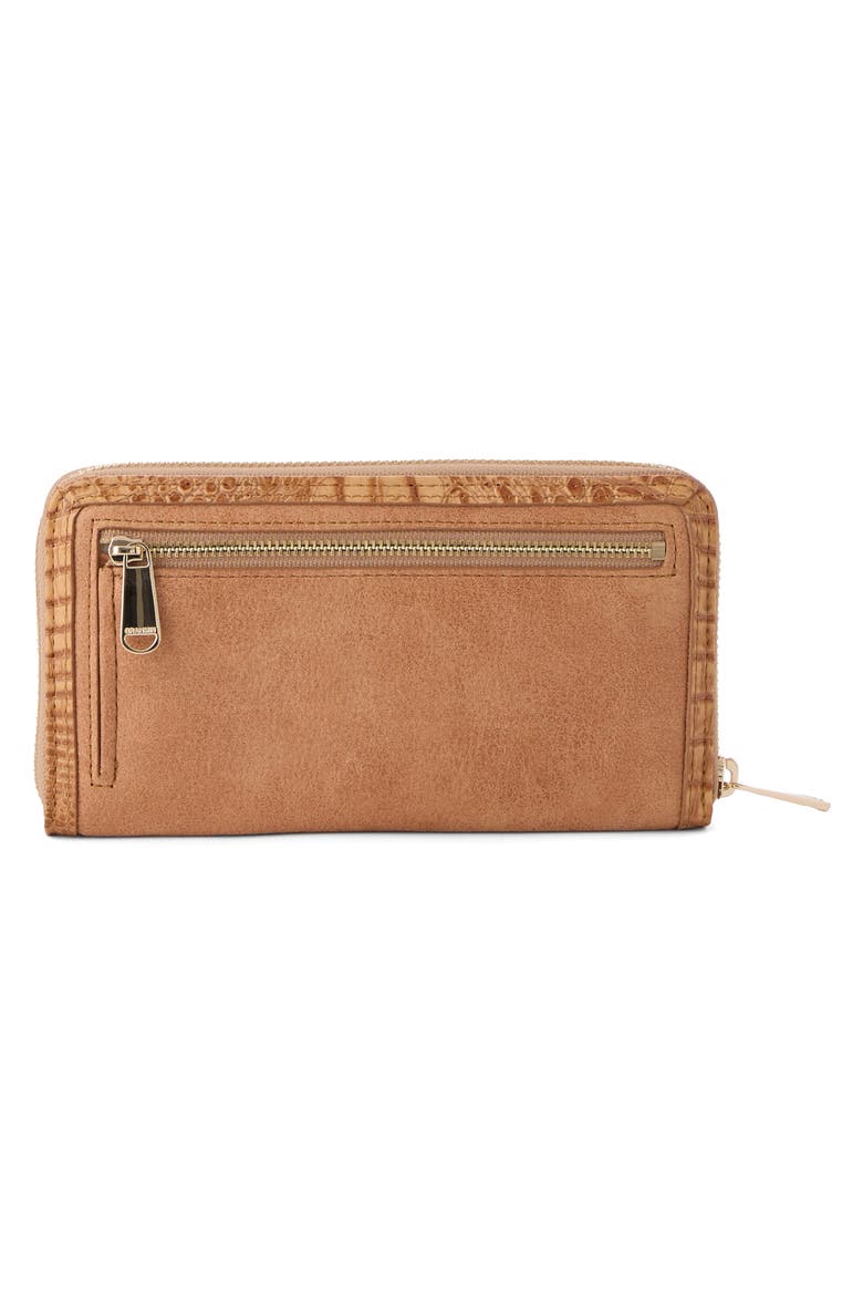 Suri Leather Zip Wallet, Alternate, color, TAN