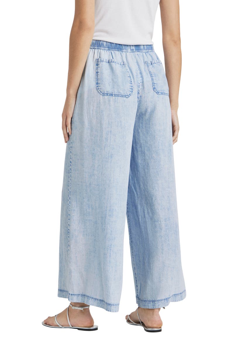 Splendid Angie Indigo Palazzo Pants, Alternate, color, Bleached Indigo