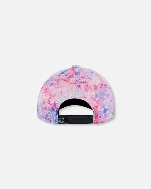 Deux Par Deux Baby Girl's Printed Cap Pink With Bubble Effects In Pink With Bubble Effects