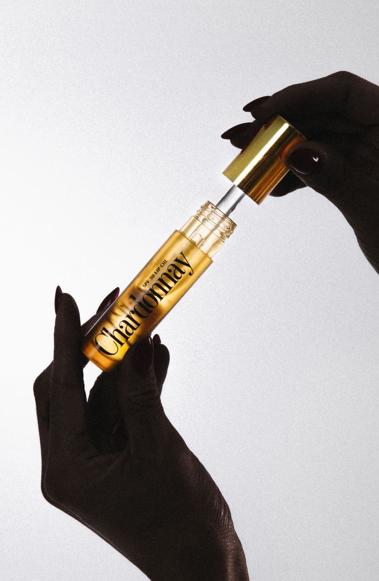 Vacation Chardonnay Lip Oil SPF 30, Alternate, color,