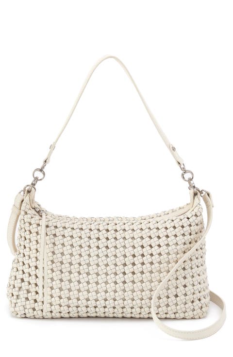 Avon Woven Leather Shoulder Bag