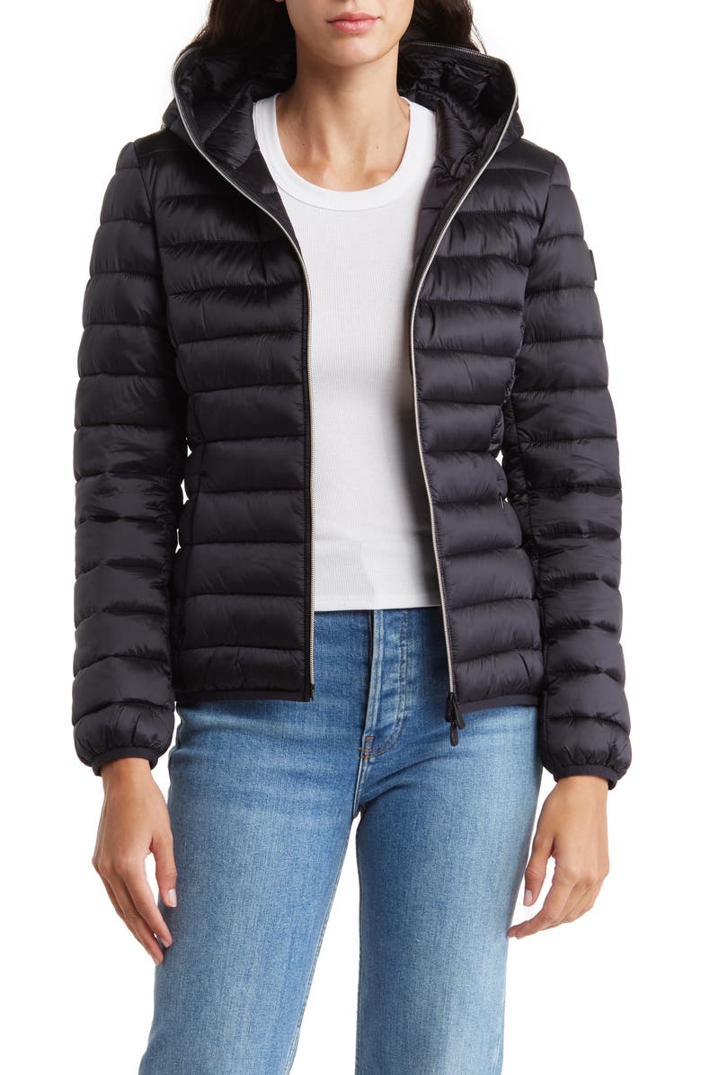 Save The Duck Alexis Shiny Nylon Puffer Jacket, Alternate, color,