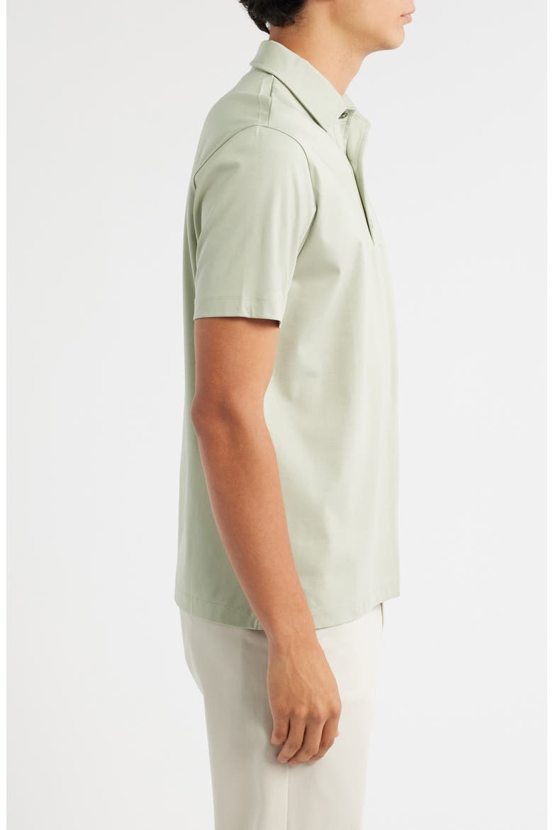 AUR1 Solid Cotton Polo, Alternate, color, OLIVE