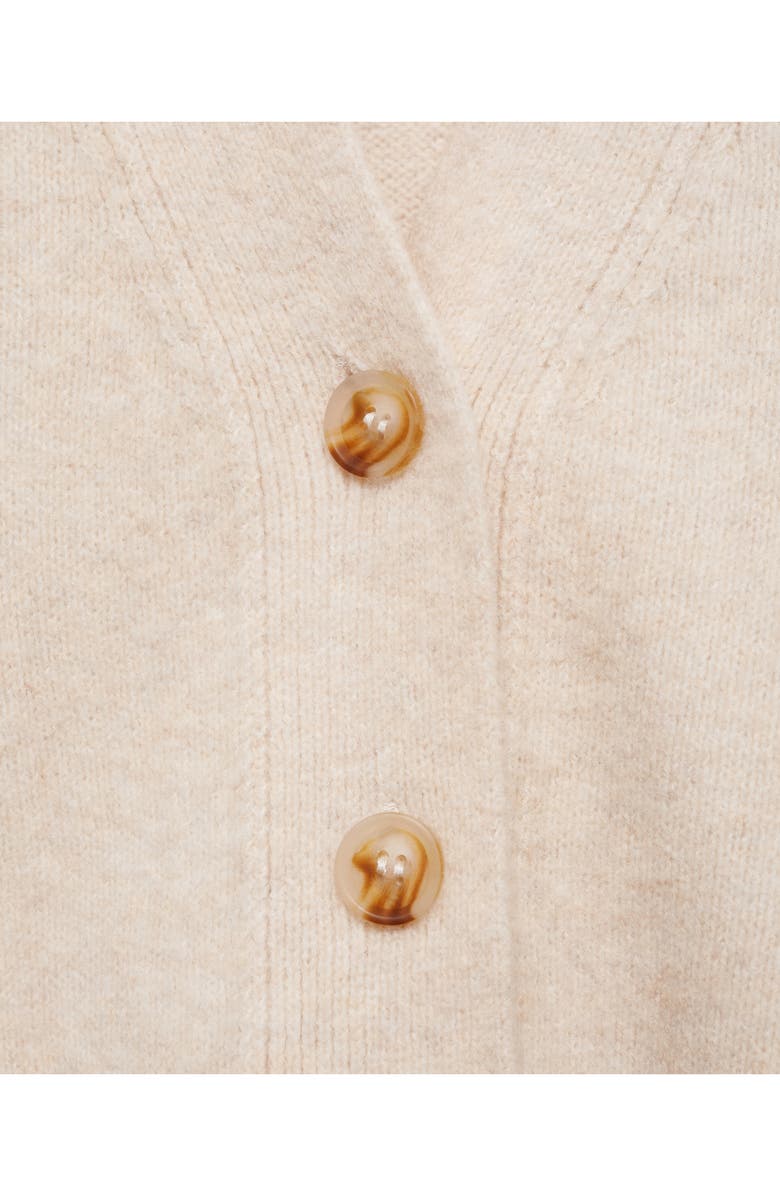 MANGO Marina V-Neck Cardigan, Alternate, color, Sand