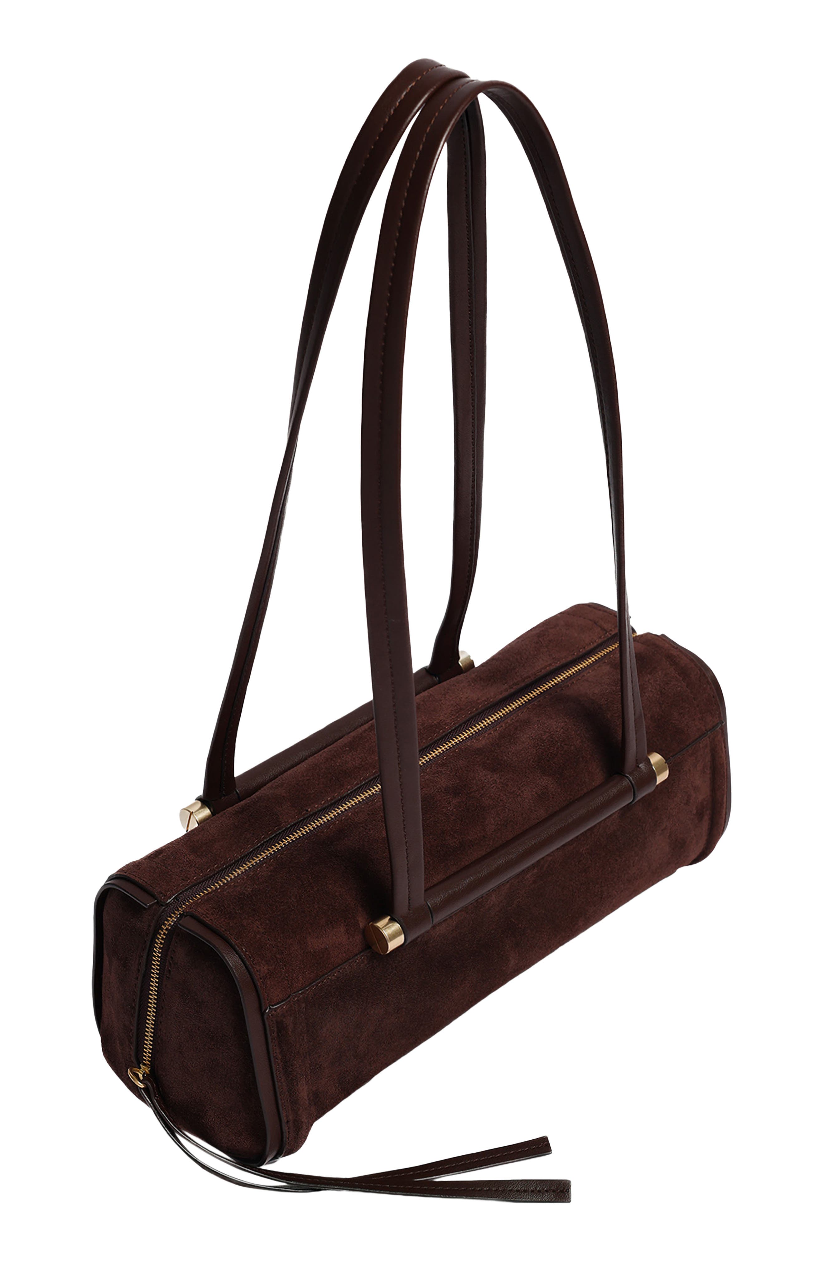 Highline Leather Shoulder Bag, Alternate, color, CHOCOLATE