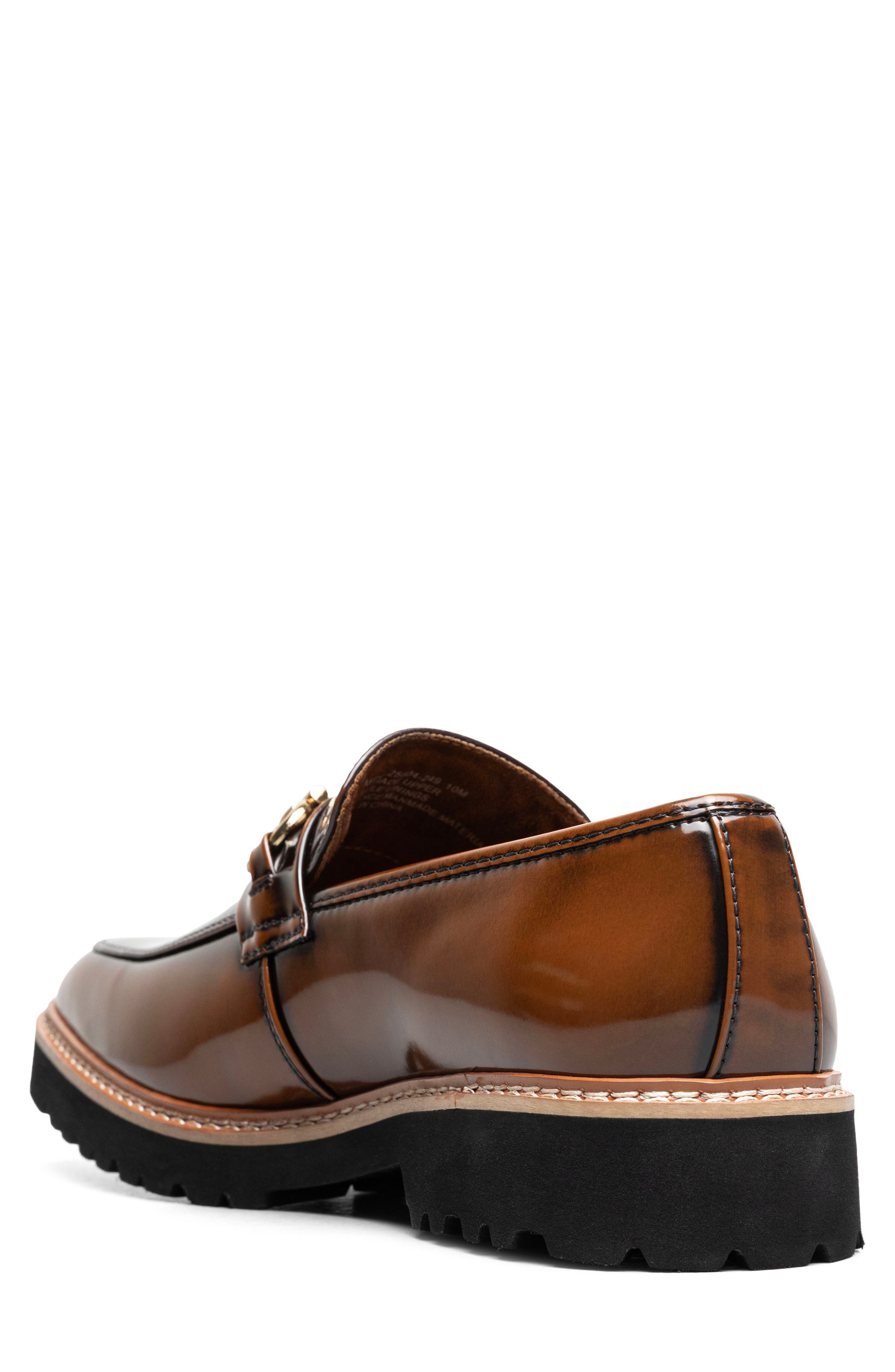 Carabello Moc Toe Bit Loafer, Alternate, color, BROWN MULTI