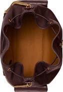 Tory Burch Large Charlie Quilted Leather Drawstring Shoulder Bag