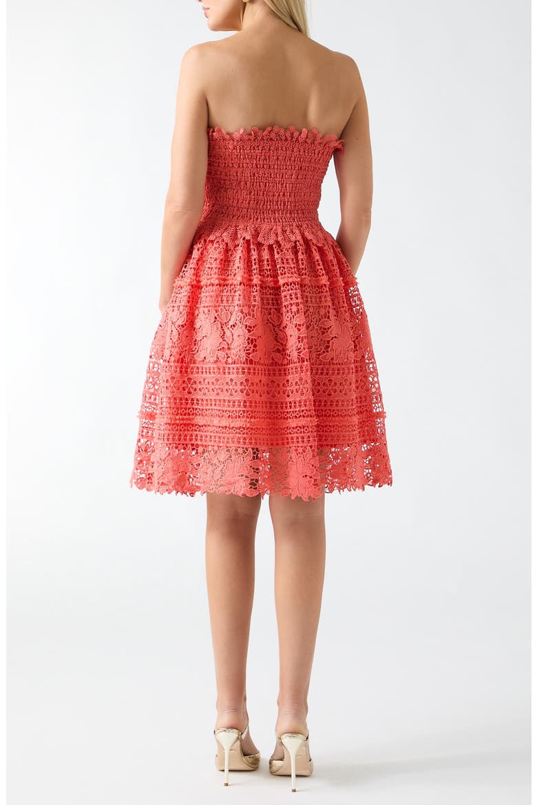 Malene Strapless Dress, Alternate, color, MEDIUM PINK