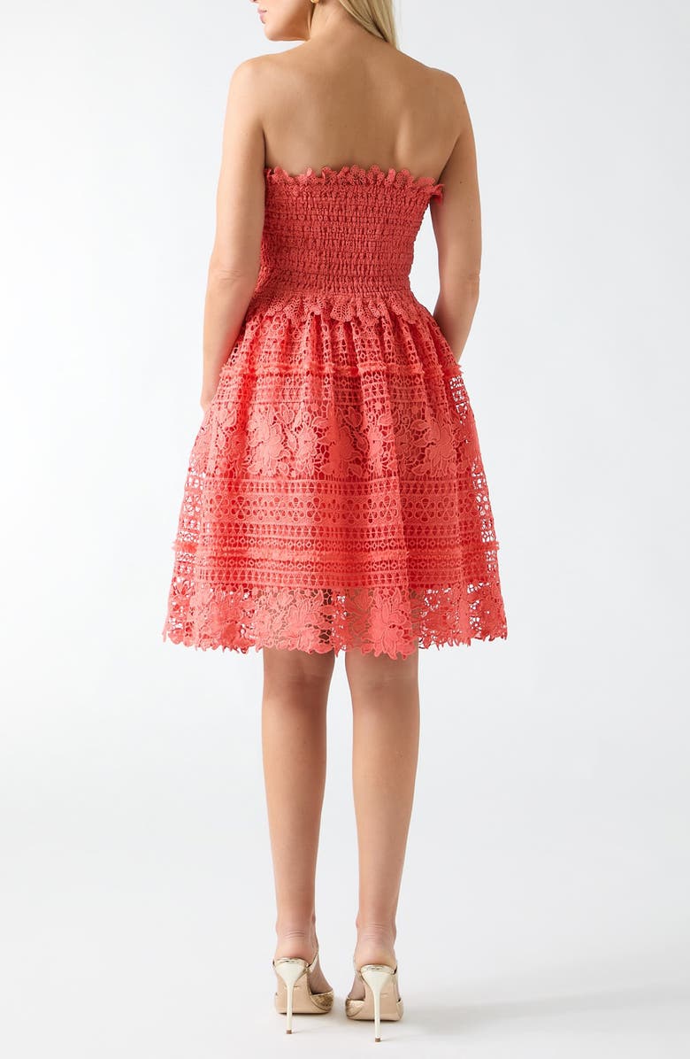 Marciano Malene Strapless Dress, Alternate, color, 