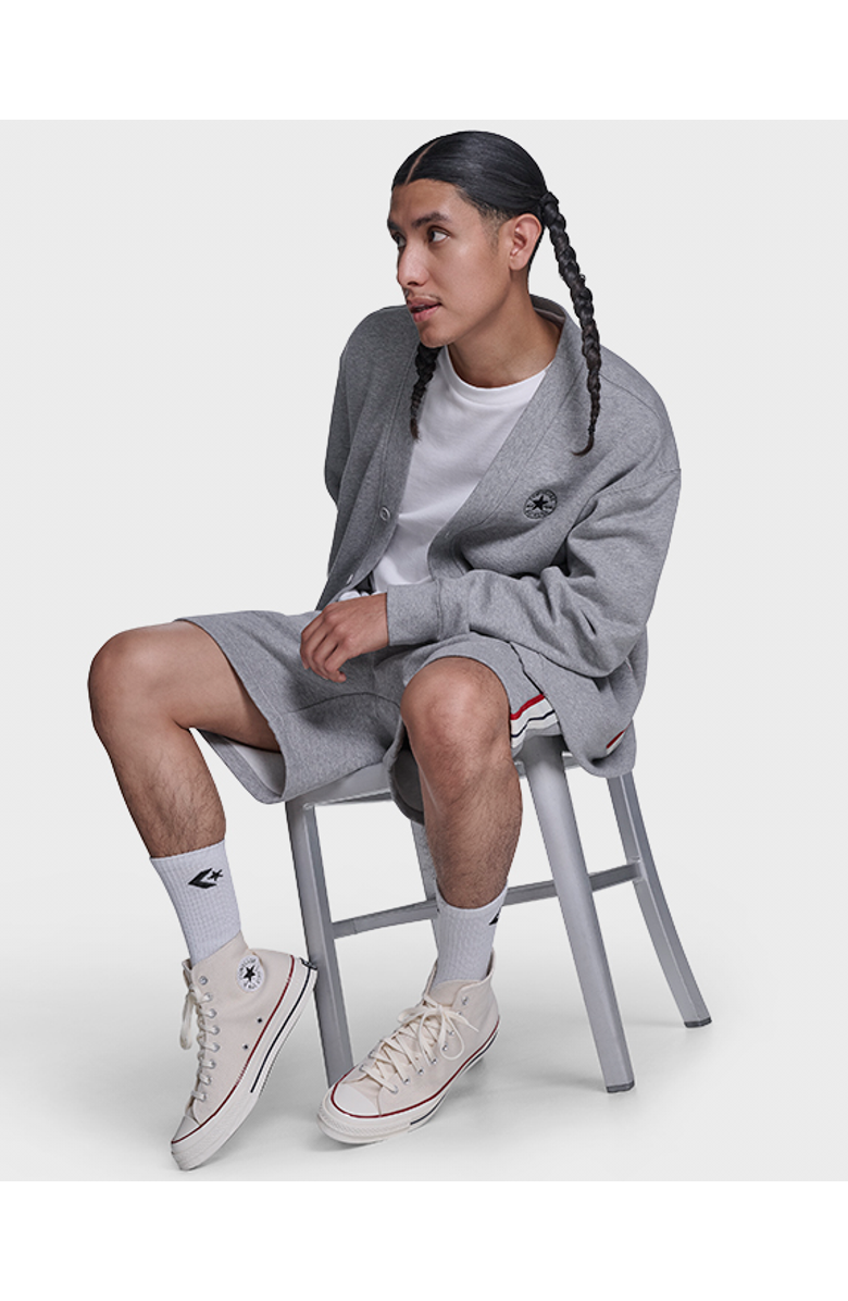 Converse Chuck Cardigan, Alternate, color, Vintage Grey Heather