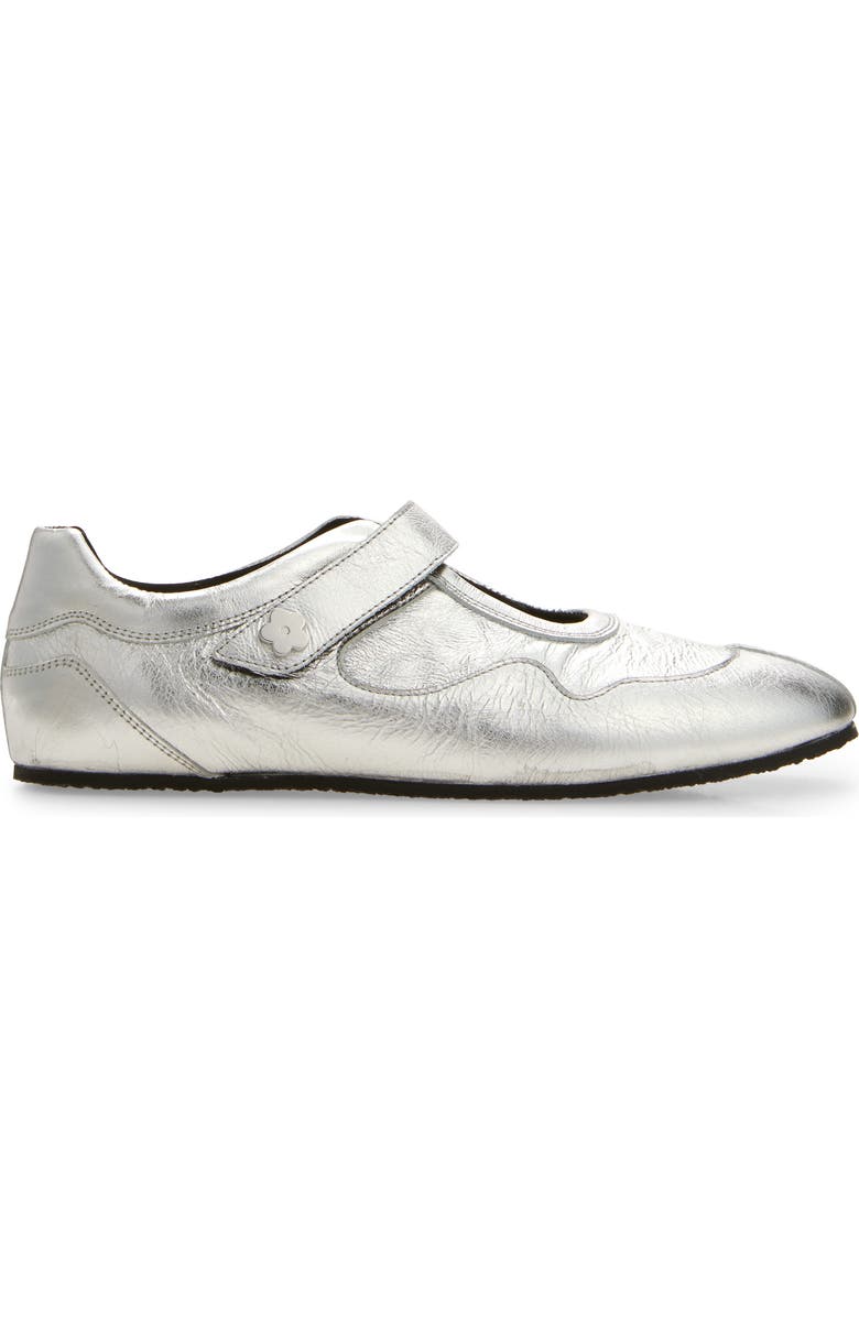 Cecilie Bahnsen Cosmo Sneaker, Alternate, color, Silver Textured Leather