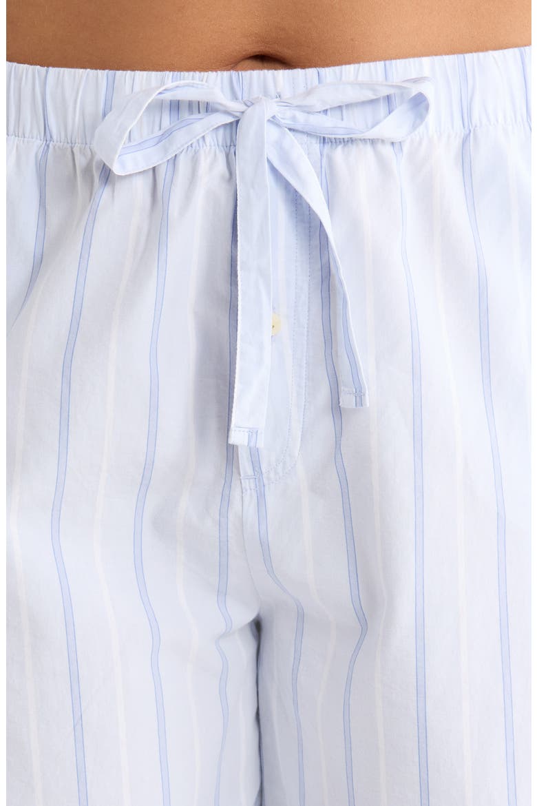 Classic Cotton Pajamas, Alternate, color, BLUE PARKER STRIPE