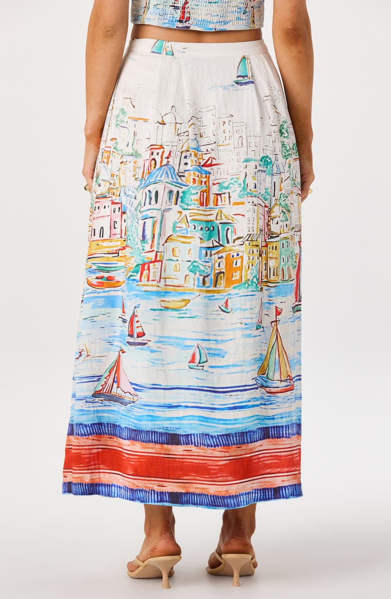 ASTR the Label Wendy Island Sketch Maxi Skirt, Alternate, color, Island Sketch