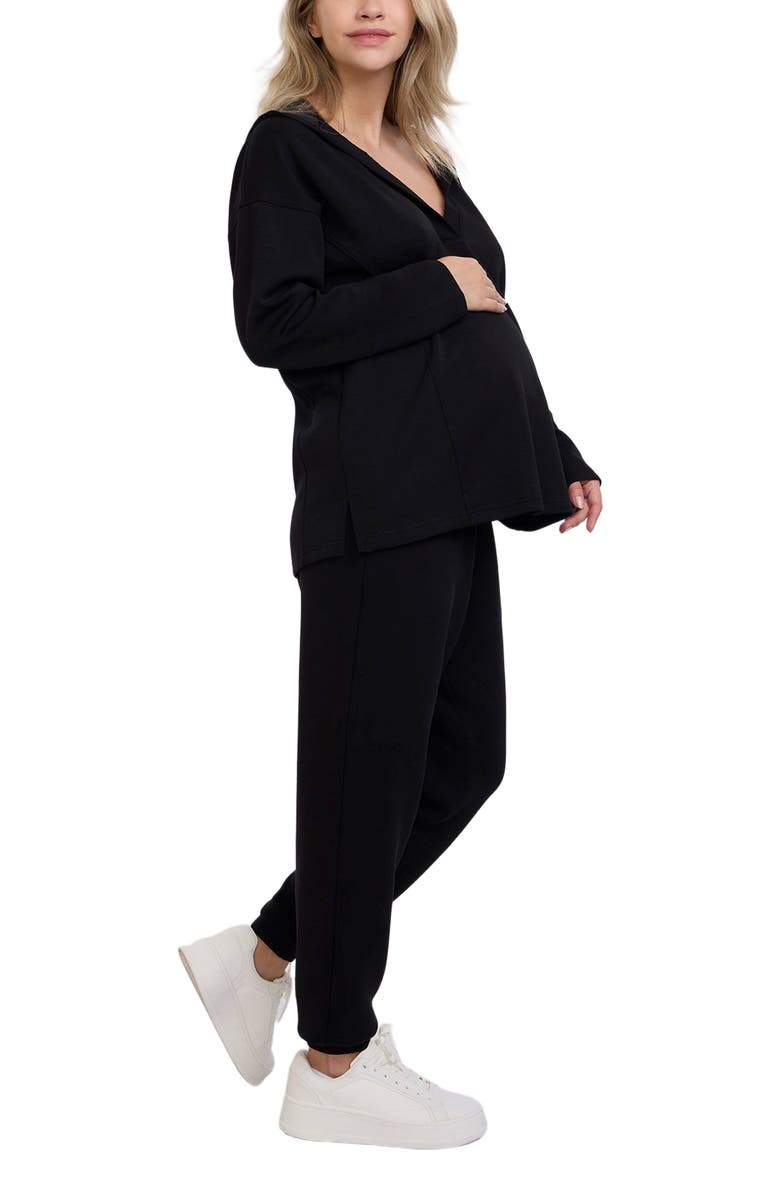 MOTHERHOOD MATERNITY Under the Belly Side Pockets Scuba Knit Jogger, Main, color, 